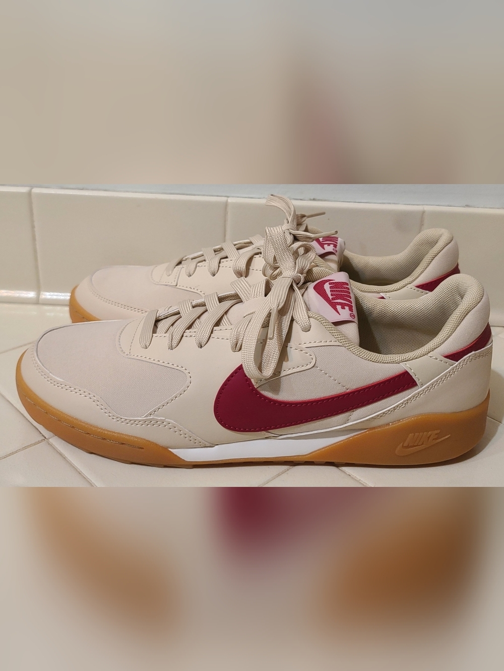 Nike Terra Manta Sanddrift Gum Light Brown Sail Noble Red Women's Size 10 - Picture 7 of 8